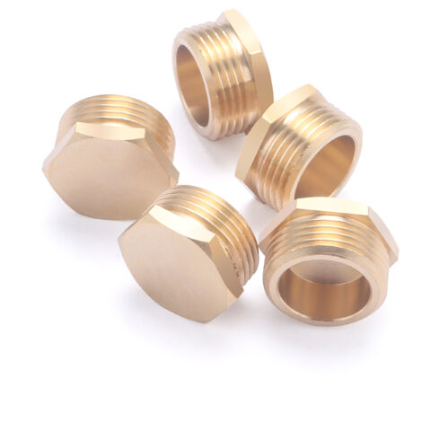 Noyon & Thiebault – Bouchon mâle laiton à visser – Raccord M20x27 (3/4) – Pression 10 bar – Température 5-90°C – Lot de 5 bouchons