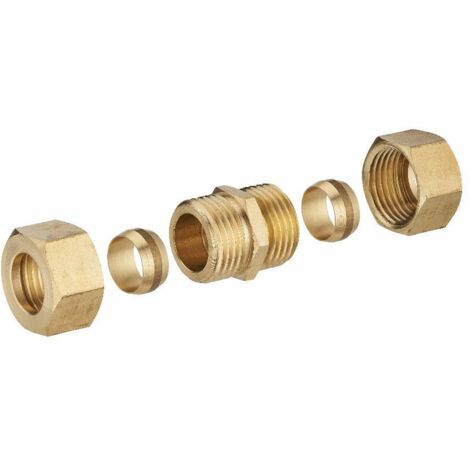 Noyon & Thiebault – Raccord laiton bicône Ø14 – Jonction égale pour tube en cuivre écroui – Étanchéité jusqu’à 10 bar – Compatible installations eau potable