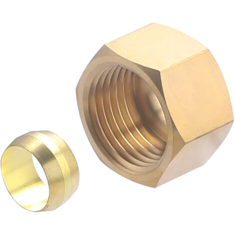 Ecrou + olive laiton bicône NOYON & THIEBAULT Ø12 - F15x21 (1/2) (1/4)