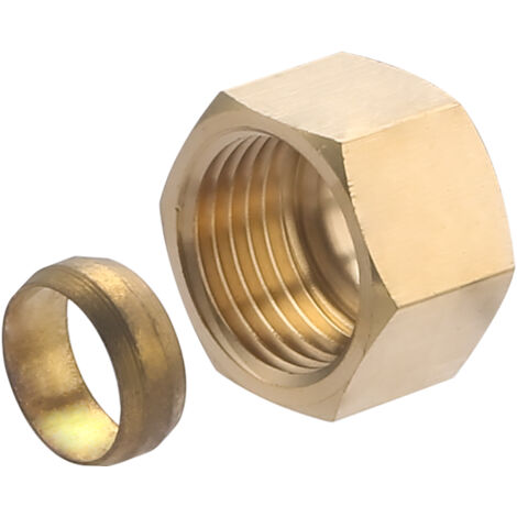 Ecrou + olive laiton bicône NOYON & THIEBAULT Ø14 - F15x21 (1/2) (1/4)