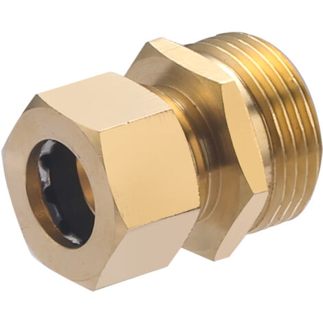 Noyon & Thiebault – Raccord laiton mâle joint mixte 3/4 – Ø14 mm – M20x27 – Pression max 10 bar – Température 5°C à 90°C (1/5)