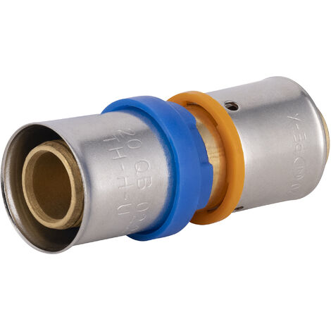 Noyon & Thiebault – Raccord multicouche Ø20 mm – Jonction de conversion laiton brut pour tubes PER et multicouche – Pression 10 bar – Température 0 à 95°C