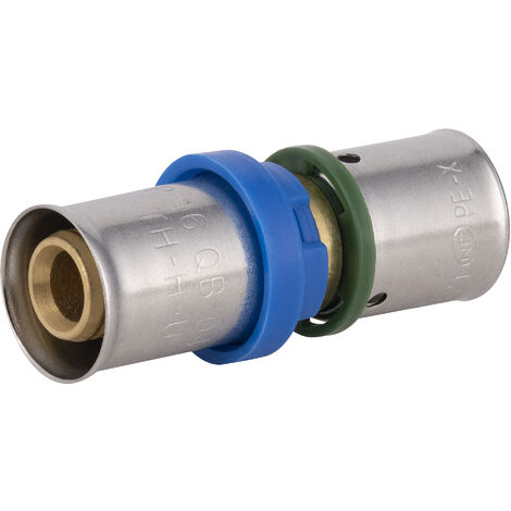 Noyon & Thiebault – Raccord multicouche à sertir Ø16 – Laiton conforme normes sanitaires – Double joint torique pour étanchéité optimale – Installation rapide