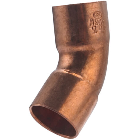 Coude 45° femelle égal à souder pour tube cuivre NOYON & THIEBAULT Ø15