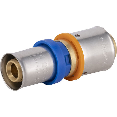 Noyon & Thiebault – Raccord multicouche à sertir 16mm – Jonction laiton brut pour tube PER 20mm – Pression max 10 bar – Alimentation sanitaire et chauffage