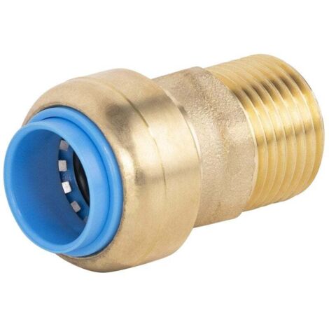 Raccord automatique universel mâle TOUT PUSH Ø20 - M20x27 (3/4)