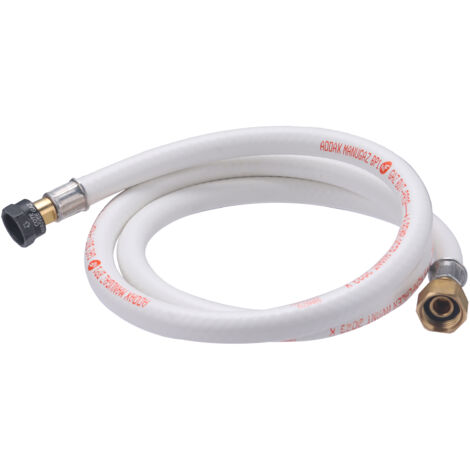 Noyon & Thiebault – Tuyau flexible pour gaz butane et propane 1,5 m – Caoutchouc armé – Norme NF gaz NF D 36-112 – Raccords écrou filetage 20x150 et 1/2'