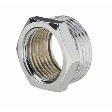 Réduction pour purgeur chromée mâle M1/2' (15x21) femelle F1/4 (08x13) NOYON & THIEBAULT - 803595 (1/3)