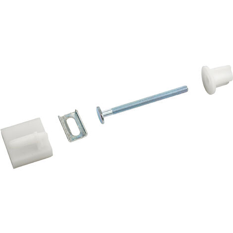 Fixation d'abattant de WC tête ovale NOYON & THIEBAULT Vis + Ecrou + Glissière + Support (1/2)