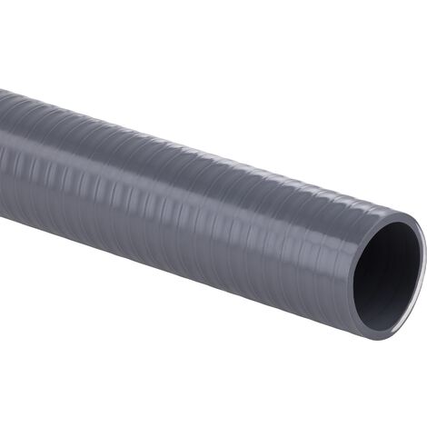 Noyon & Thiebault – Tube d'évacuation PVC souple Ø50 – Structure lisse pour évacuation eaux usées – Courbure légère pour raccordement facile