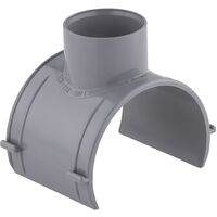 Noyon & Thiebault – Raccord PVC Ø125/110/100 pour évacuation – Sortie à 90° – Installation rapide – Pour réseaux d'évacuation des eaux usées