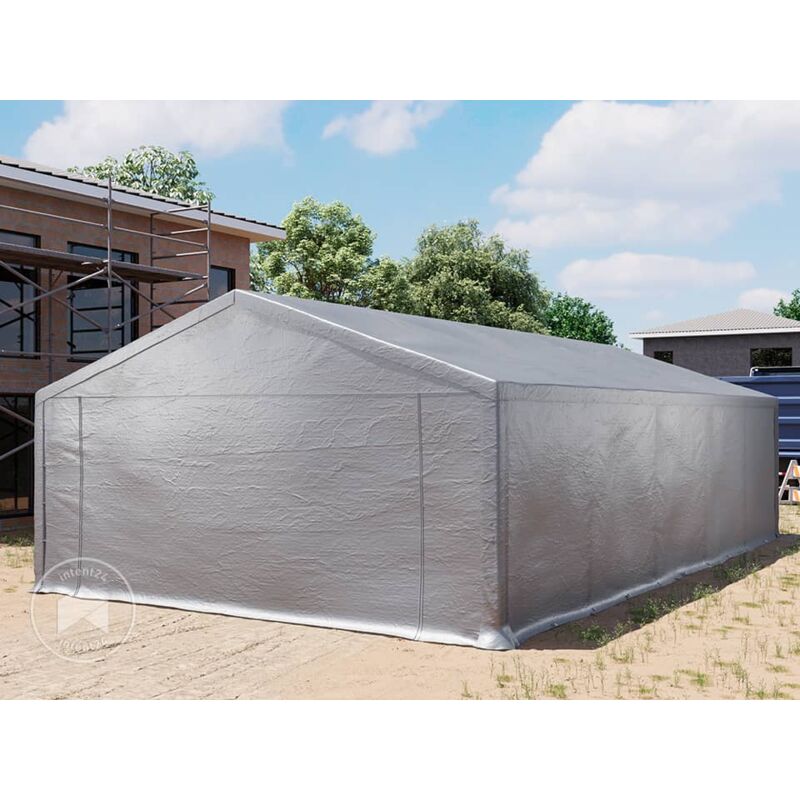 Abri Tunnel Robuste 3,3x9,6 M Résistant Aux Intempéries Bâche PVC 800N Abri Tente De Stockage Vert