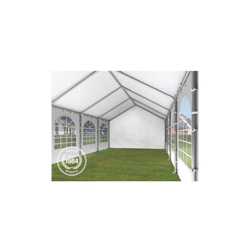 TOOLPORT Tente De Réception 5x10m - Toile PE 450N, Acier Galvanisé - Parfaite Pour Fêtes & événements