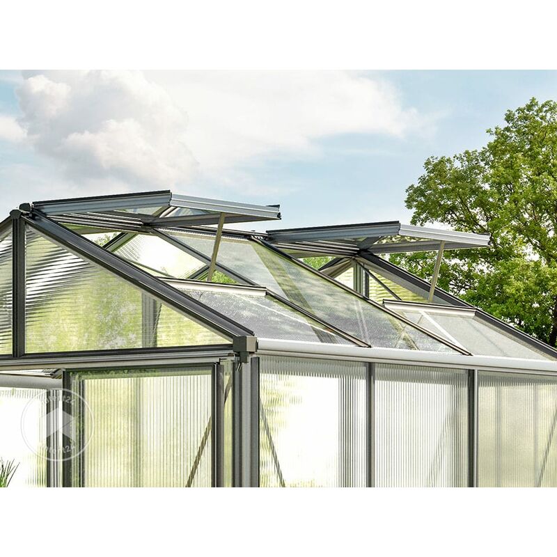 Serre Jardin Polycarbonate Luxe Gloria Vert 9 m2 - 6 mm