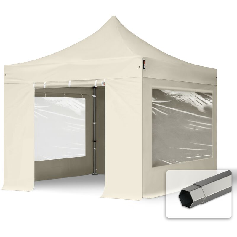 Tente Pliante 3x3 M Sans Bâches De Côté Economy 700N Housse