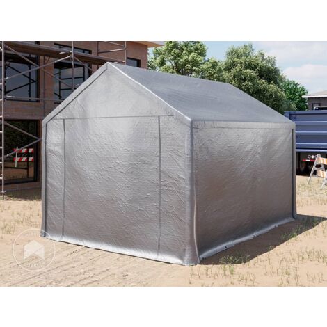 Super Abri De Voiture En Acier – Garage Pliable 290x490 Cm Pour SUV, Bateau, Camping-car Gris