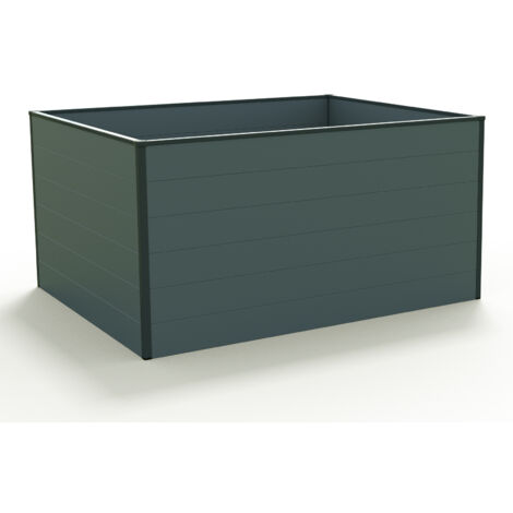 GFP Christina 150 x 119 x 77 cm Carré potager surélevé, anthracite (1/2)