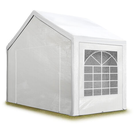 Tente de réception 3x2 m pavillon blanc bâche PE 350 N imperméable tente de jardin (1/5)