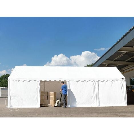 Tente-garage carport 1,6 x 2,4 m d'élevage abri agricole tente de stockage  bâche PVC 800 N armature solide vert fonce