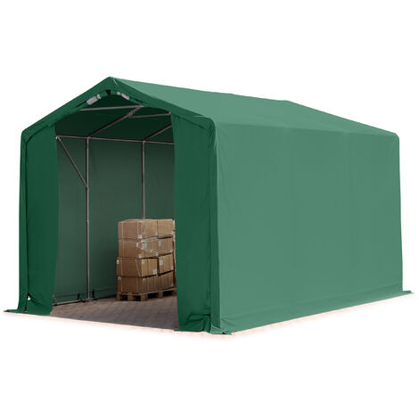 3x6m hangar TOOLPORT, PRIMEtex PVC 2300 N, , H. 3m avec portes à fermeture Eclair (1/5)