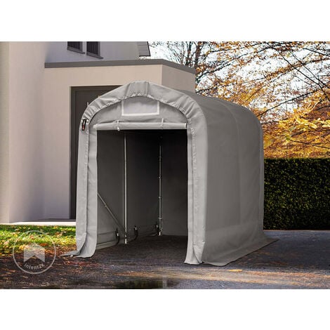 Tente garage TOOLPORT 2,4x3,6 m - Abri PVC 500 g/m² - H. 1,95 m