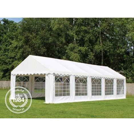 TOOLPORT 4x8 m Tente de réception/Barnum blanc toile de haute qualité PVC 700 N ECONOMY