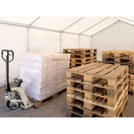 TOOLPORT Tente de stockage 5x8 m abri bâche PVC 700 N imperméable vert foncé