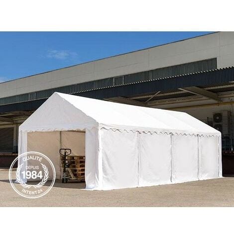 TOOLPORT Tente de stockage 5x8 m abri bâche PVC 700 N imperméable vert foncé