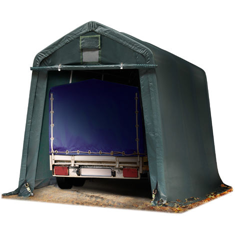 Abri/Tente Garage pour Voiture 290 x 490 cm, Tente de Stockage en Acier