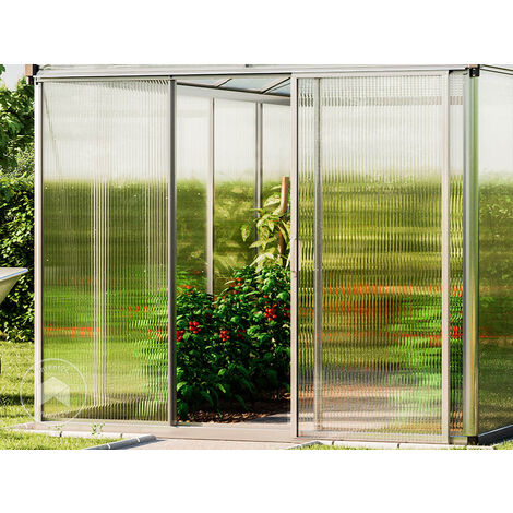 GFP Serra Da Parete Flora 22 - Alluminio - 137x142 Cm - Lastre Di Policarbonato Spesse Ca. 16 Mm - Foto 4