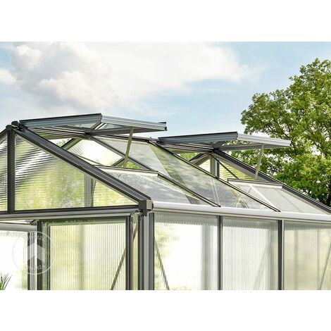 Serre GFP Saphir 8 - Cadre Aluminium 259x513cm, Plaques Polycarbonate 8mm