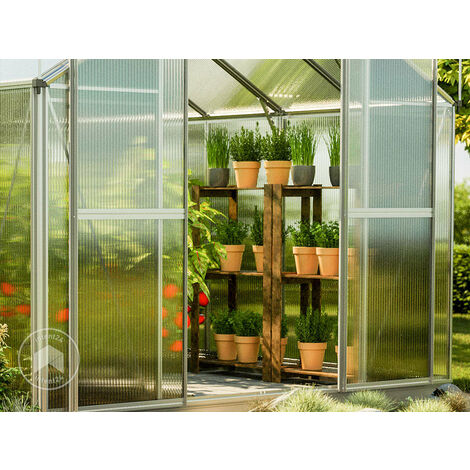 GFP Serre Topas 6 Cadre Aluminium 225x384 Cm Plaques Double Paroi 6 Mm Indformables Rsistantes Aux Intempries Made In Austria 64272844