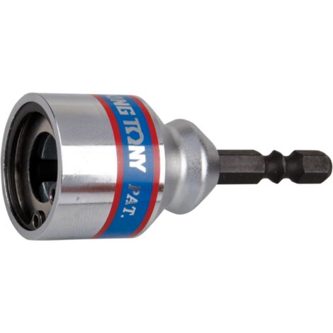 Douille pour tige filetée 10 mm – Longueur 66 mm – Finition chromée pour durabilité – Compatible visseuses 1/4' – King Tony - 75A110M (1/3)