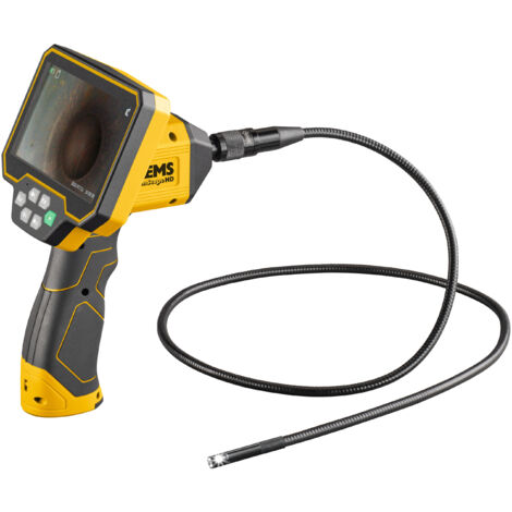 Rems – Caméra d'inspection HD étanche Ø5,5 mm – Câble semi-rigide 1,5 m – Écran LCD couleur 3,5' orientable – Zoom numérique