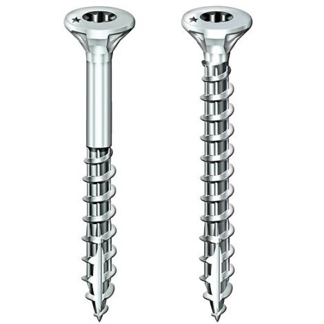 Vis bois 5x30 tête fraisée Etoile acier zingué filetage total (Bte de 500) - Rocket (1/5)