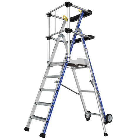 Escabeau PIRL 5 marches - Hauteur max. de travail 3.18m - 2272905 (1/5)