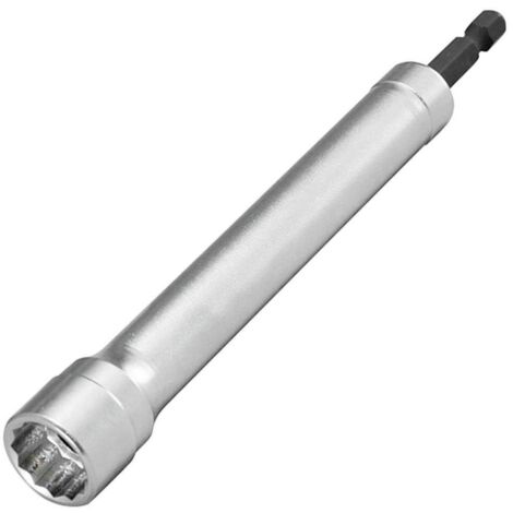 Makita – Douilles longues Hexa 1/4'' pour visseuse à chocs – Accès amélioré 300 mm – Emmanchement magnétique pour vis M8 – B52598