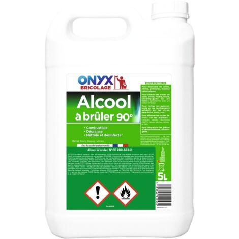 Alcool à Brûler 90% Onyx 5l Nettoyant Dégraissant Multi-usages Puissant - Onyx (1/3)