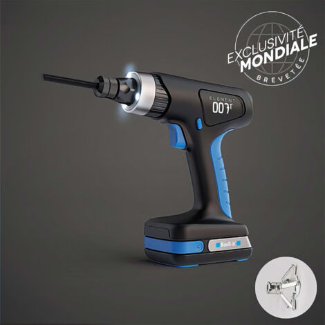 Scell-It – Outil de pose 18V 2Ah E007T1XBAT – Pour chevilles corps creux M4 à M8 – Moteur Brushless – Dimensions compactes pour accès exigus (1/5)