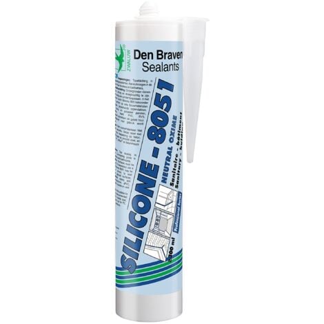 DEN BRAVEN - SILICONE 8051 - Mastic en silicone - Translucide - 300ml - SI80411301ZW25