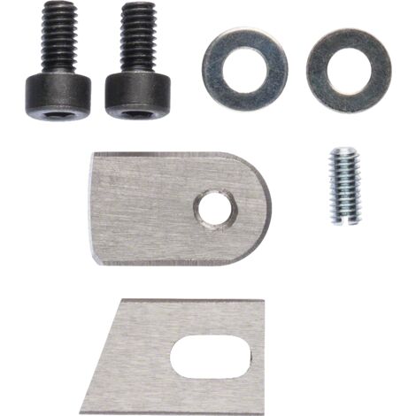 Bosch – Jeu de 5 couteaux de remplacement pour cisailles – Lames réaffûtables pour coupe métal – Compatible GSC 1.6 Professional – Longueur 125mm - 3607010028 (1/2)