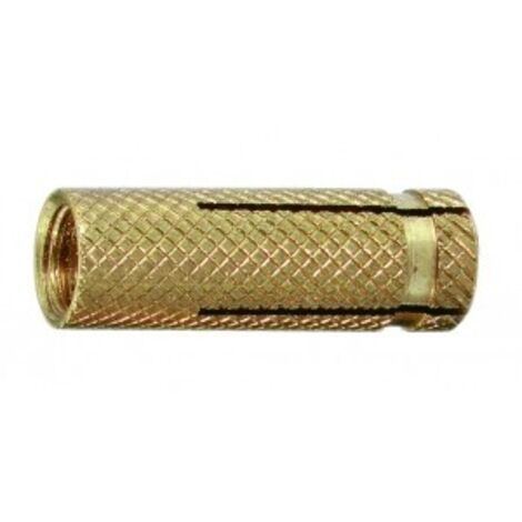 Spit – Cheville laiton femelle M8x28mm boîte de 100 – Fixations légères pour plomberie et électricité – Résistance à la corrosion – 62460 (1/7)