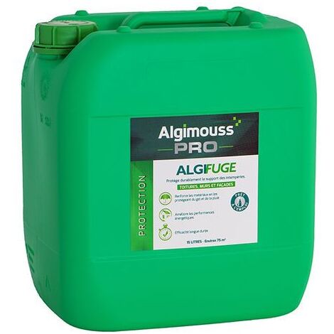Hydrofuge toiture et façade ALGIFUGE (15 litres) - 047005 - Algimouss