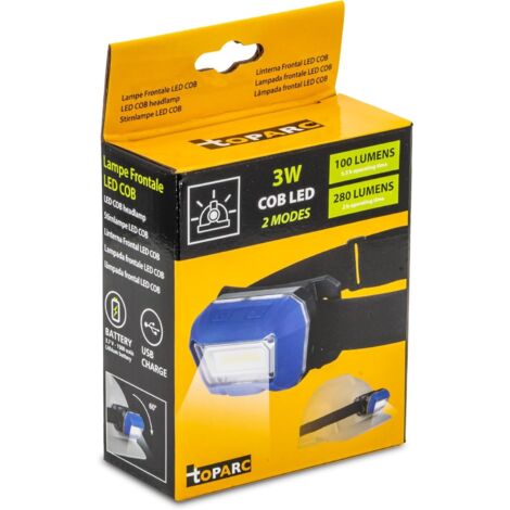 Lampe frontale COB LED 3W 280 Lumens - 060845 - Gys