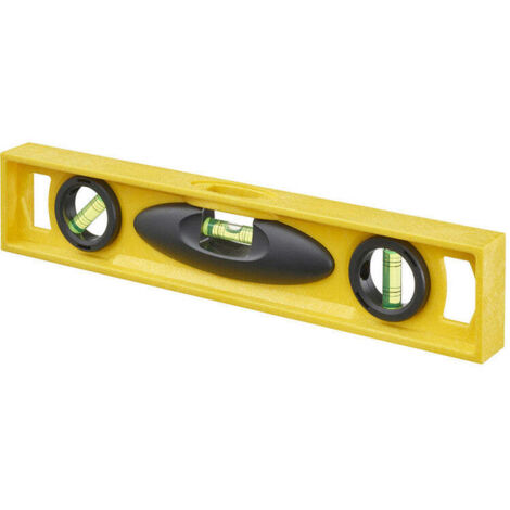 Stanley – Niveau à bulle foamcast 30 cm – Corps en ABS antichocs – Précision +/- 2 mm/m – Niveau indéformable pour chantiers humides