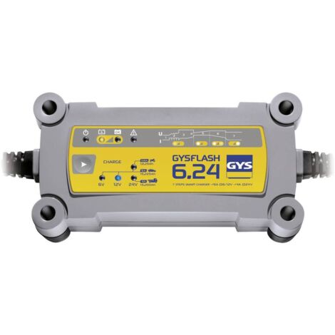GYS GYSFLASH 6.24 029460 Chargeur automatique 6 V, 12 V, 24 V 6 A (1/10)