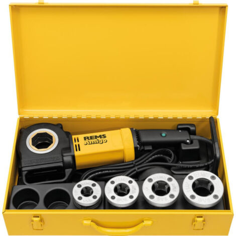 Rems – Filière électrique Amigo Set R 1/2-3/4-1-1 1/4" – Moteur 1200W – Vitesse de coupe 35-27 min-1 – Pour tubes acier (1/4)
