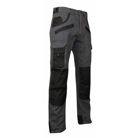 Pantalon de travail multipoches à genouillères Gris/Noir 1261 ARGILE - LMA - taille 38