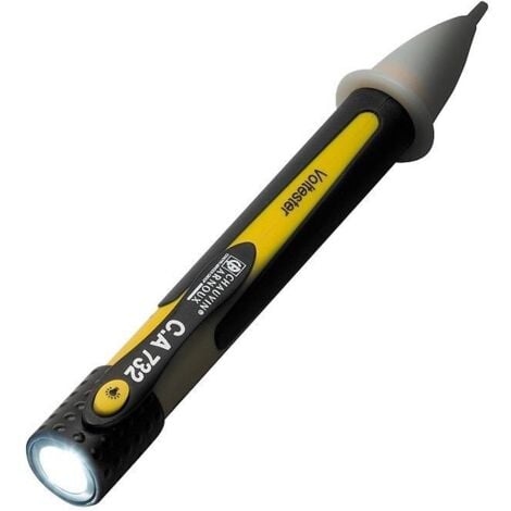 Stylo détecteur de tension AC sans contact + lampe LED CA 732 - P01191745Z - Chauvin Arnoux