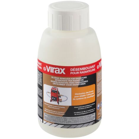 Virax – Désembouant pour radiateur 1 litre 295055 – Dégazeur avec filetage plomberie – Assainit les systèmes de chauffage – Compatible tous métaux (1/2)